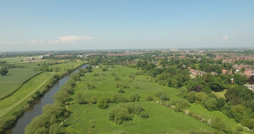 Still shot from BBC documentary drone filming