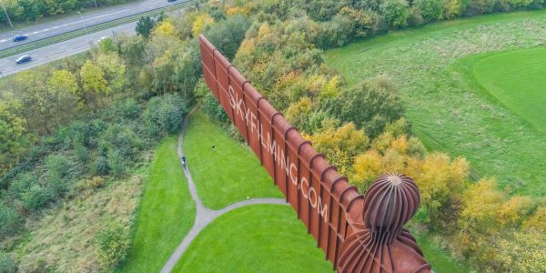 Angel of the North Drone filming for TV