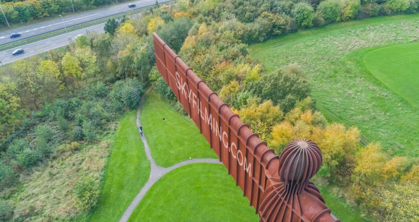 Angel of the North Drone filming for TV