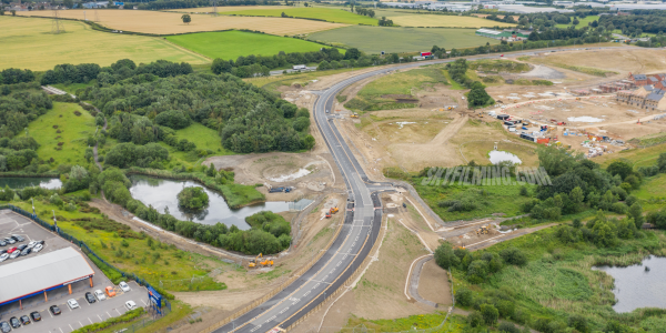 West Yorkshire Drone Road Build Construction Survey Complete