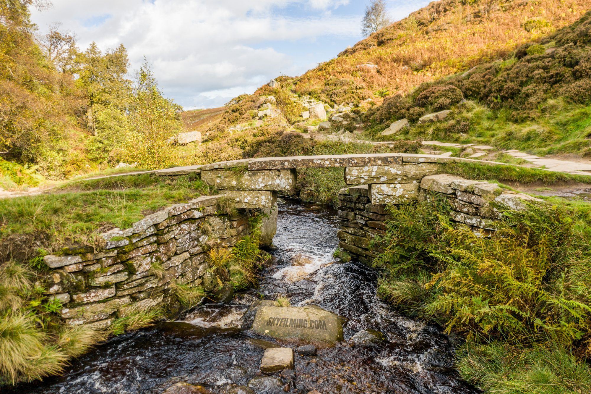 drone filming howarth west yorkshire