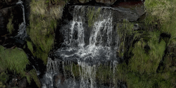 Bronte Falls drone filming howarth west yorkshire