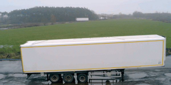 Drone fly around truck