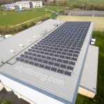 Leeds leisure centre solar panel drone inspection
