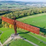 Angel of the North Drone filming for TV