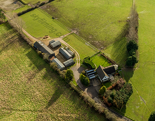 aerial photograph of farm property