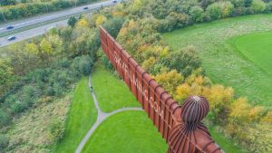 Angel of the North Drone filming for TV