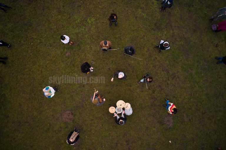 Music video drone filming in North Yorkshire