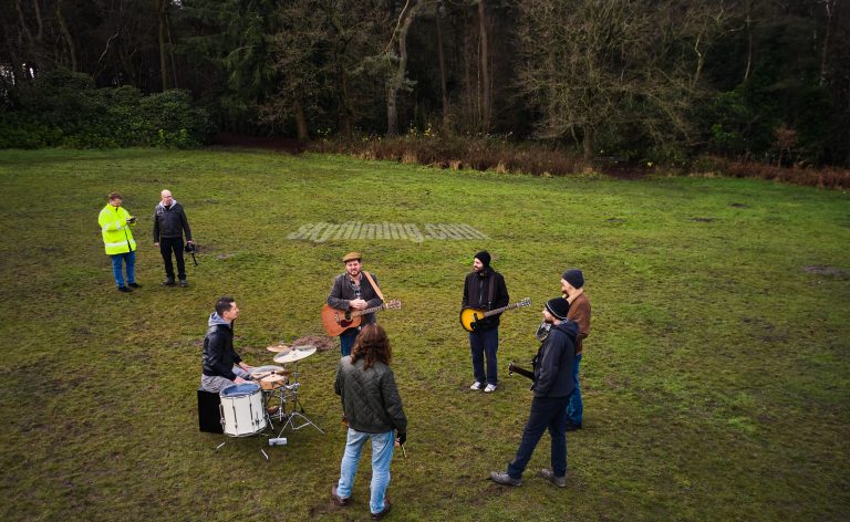 Music video drone filming in North Yorkshire