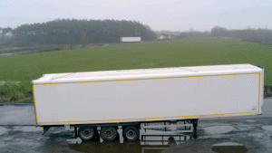 Drone fly around truck
